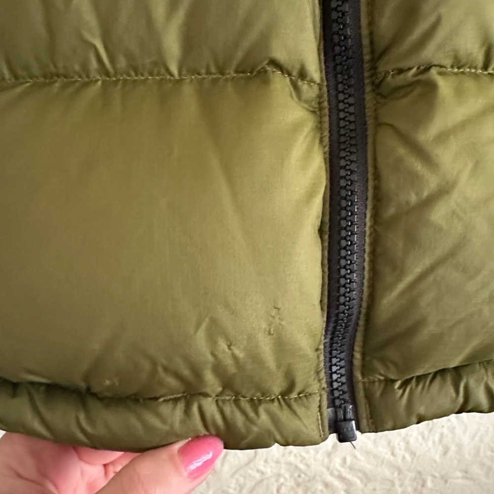 The North Face Teens 1996 Retro Nuptse Jacket Black Forest Green Teen 10 Kids - Picture 8 of 16